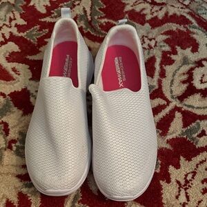 Skechers Women's White Slip-On Sneakers